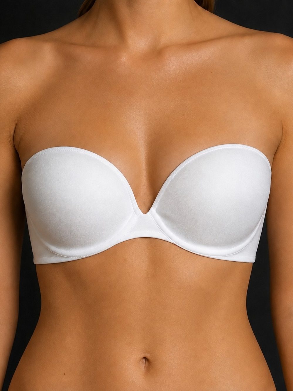 Lilyette Bra Convertible Straps Lightly Padded 34DD/E White NWT